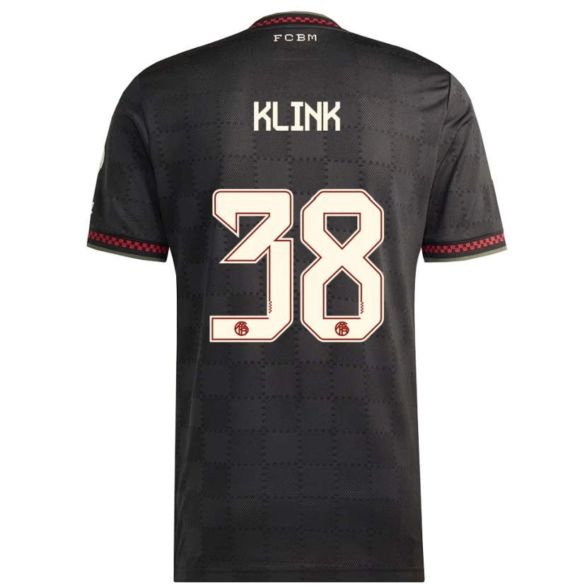 Danxen Men Anna Klink #38 Black White Third Jersey 2025/26 T-Shirt