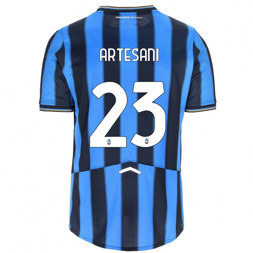 Danxen Women Nicolò Artesani #23 Sky Blue Black Home Jersey 2025/26 T-Shirt