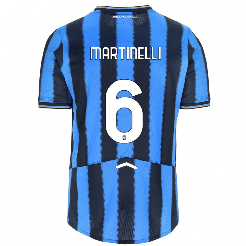 Danxen Women Gabriel Martinelli #6 Sky Blue Black Home Jersey 2025/26 T-Shirt