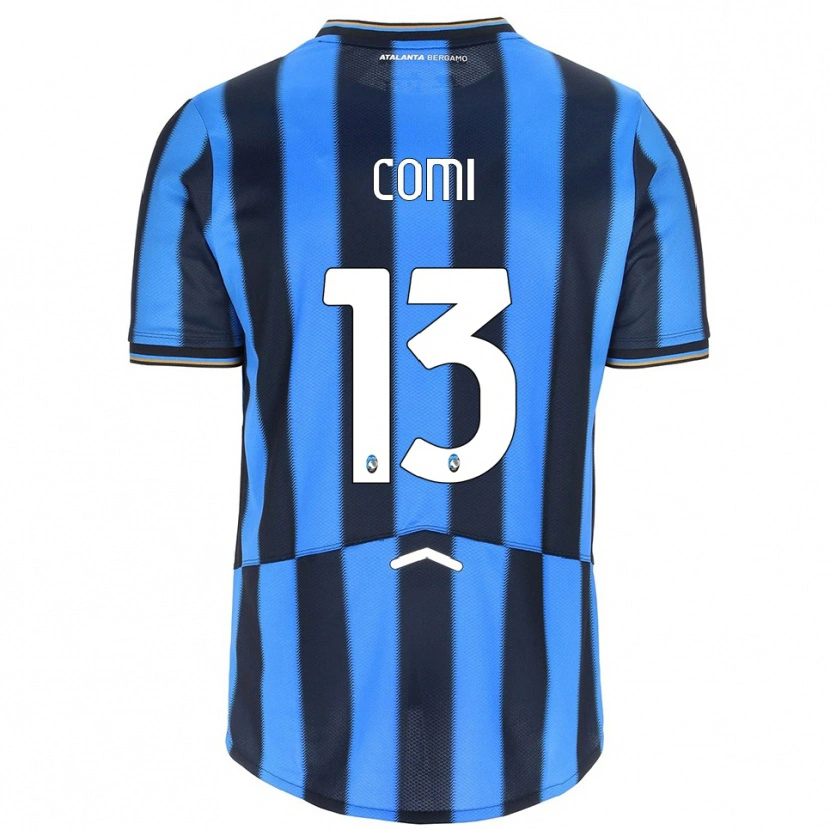 Danxen Women Pietro Comi #13 Sky Blue Black Home Jersey 2025/26 T-Shirt