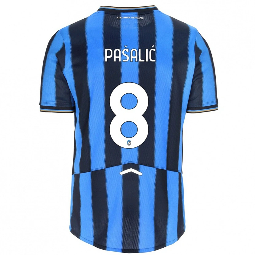 Danxen Women Mario Pasalić #8 Sky Blue Black Home Jersey 2025/26 T-Shirt