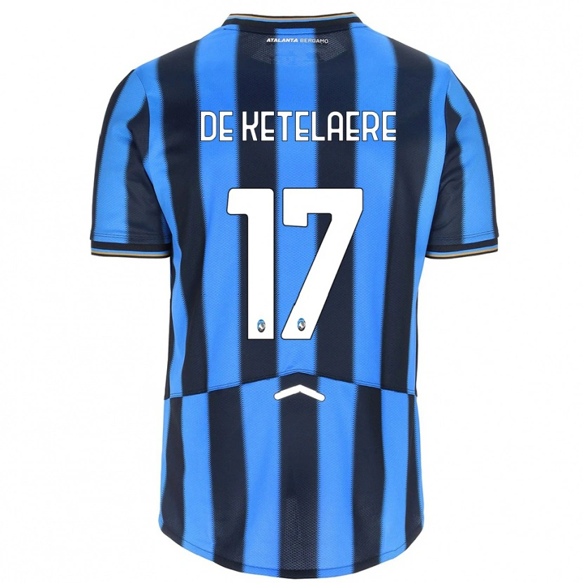 Danxen Women Charles De Ketelaere #17 Sky Blue Black Home Jersey 2025/26 T-Shirt