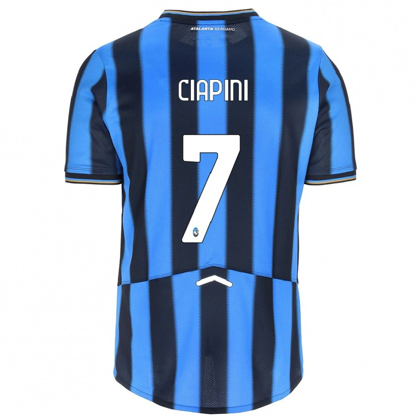 Danxen Women Adriano Ciapini #7 Sky Blue Black Home Jersey 2025/26 T-Shirt