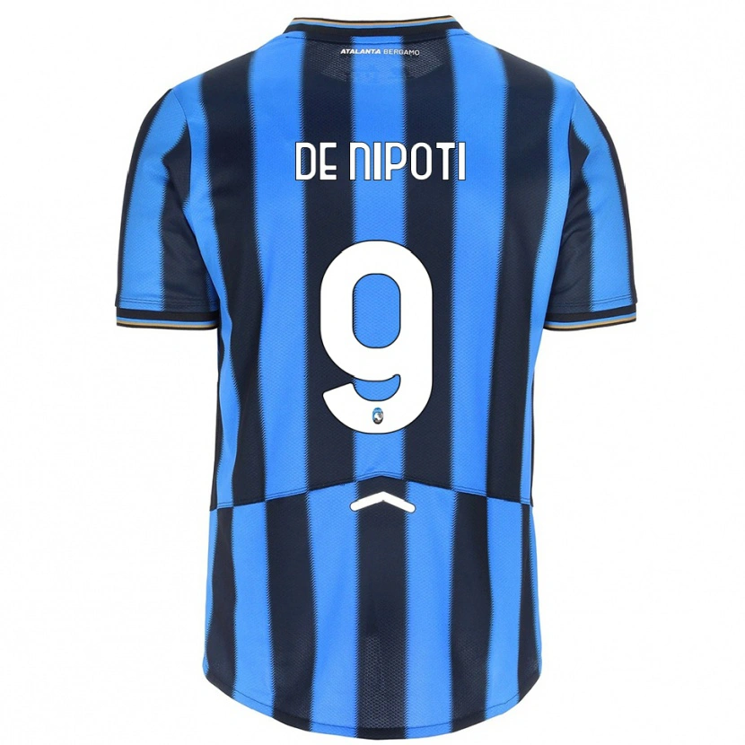Danxen Women Tommaso De Nipoti #9 Sky Blue Black Home Jersey 2025/26 T-Shirt