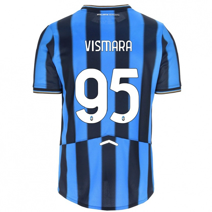 Danxen Women Paolo Vismara #95 Sky Blue Black Home Jersey 2025/26 T-Shirt