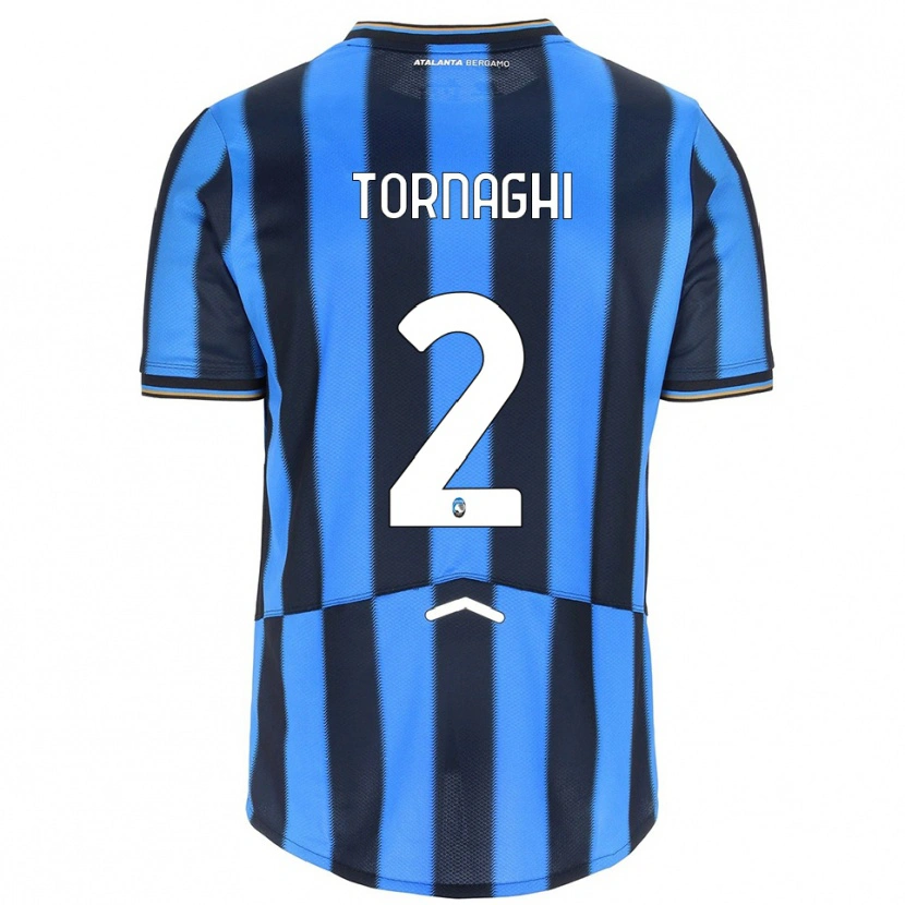 Danxen Women Pietro Tornaghi #2 Sky Blue Black Home Jersey 2025/26 T-Shirt