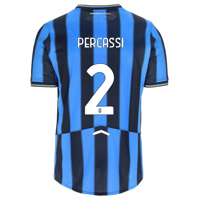 Danxen Women Giovanni Percassi #2 Sky Blue Black Home Jersey 2025/26 T-Shirt