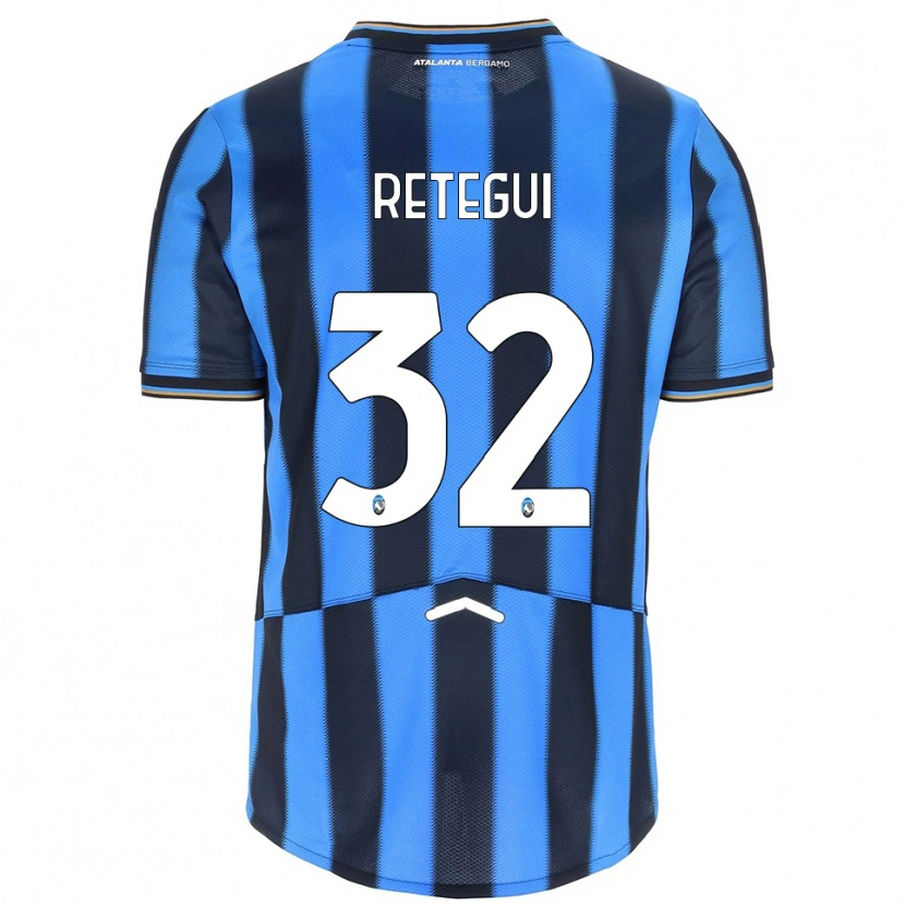 Danxen Women Mateo Retegui #32 Sky Blue Black Home Jersey 2025/26 T-Shirt