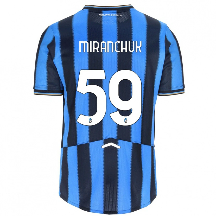 Danxen Women Aleksey Miranchuk #59 Sky Blue Black Home Jersey 2025/26 T-Shirt