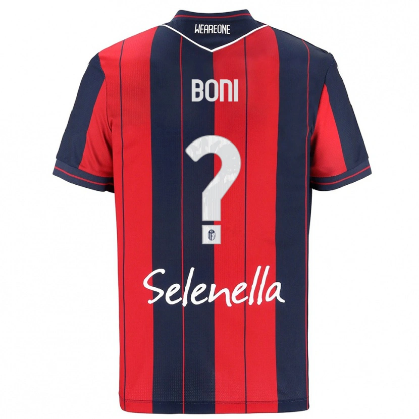Danxen Women Mattia Boni #0 Red Navy Home Jersey 2025/26 T-Shirt