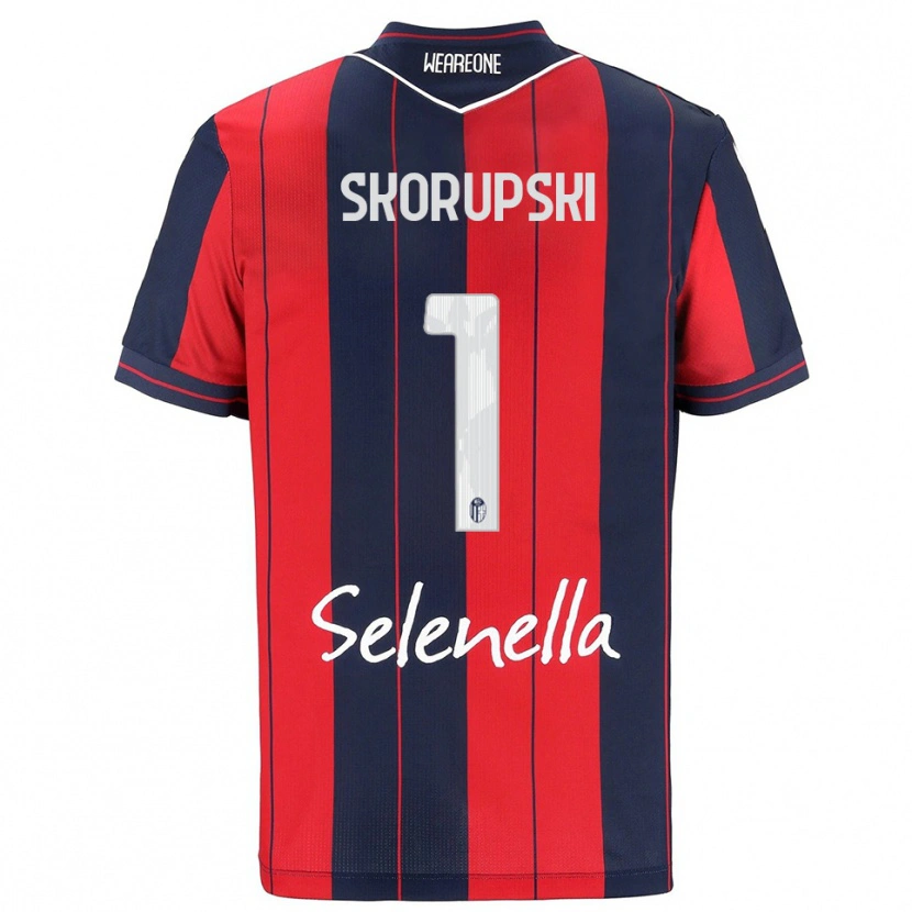Danxen Women Lukasz Skorupski #1 Red Navy Home Jersey 2025/26 T-Shirt