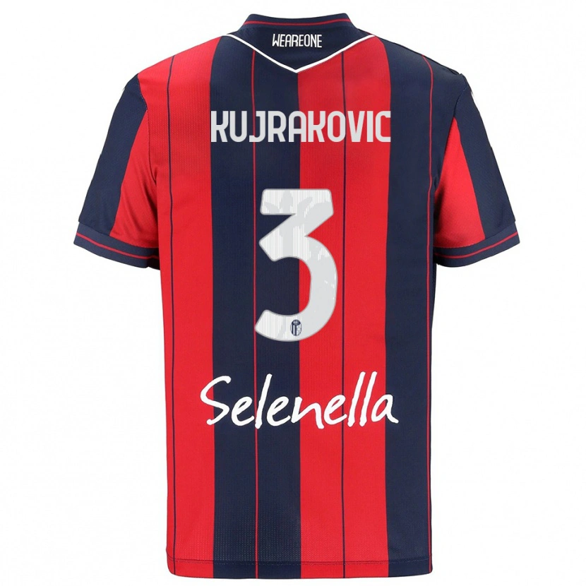 Danxen Women Minel Kujrakovic #3 Red Navy Home Jersey 2025/26 T-Shirt