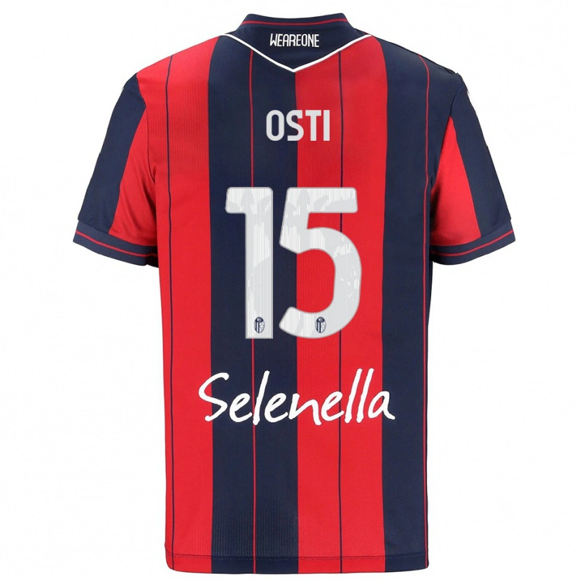Danxen Women Gabriele Osti #15 Red Navy Home Jersey 2025/26 T-Shirt
