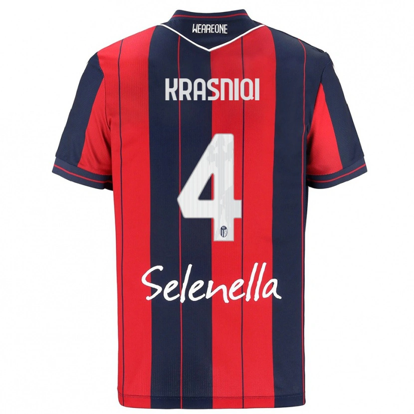 Danxen Women Besalet Krasniqi #4 Red Navy Home Jersey 2025/26 T-Shirt