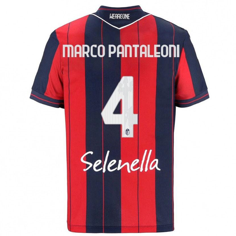 Danxen Women Gian Marco Pantaleoni #4 Red Navy Home Jersey 2025/26 T-Shirt
