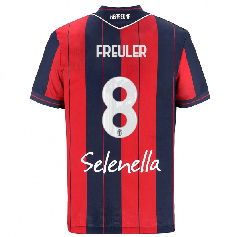 Danxen Women Remo Freuler #8 Red Navy Home Jersey 2025/26 T-Shirt