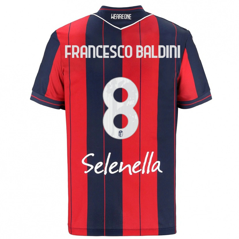 Danxen Women Giovanni Francesco Baldini #8 Red Navy Home Jersey 2025/26 T-Shirt