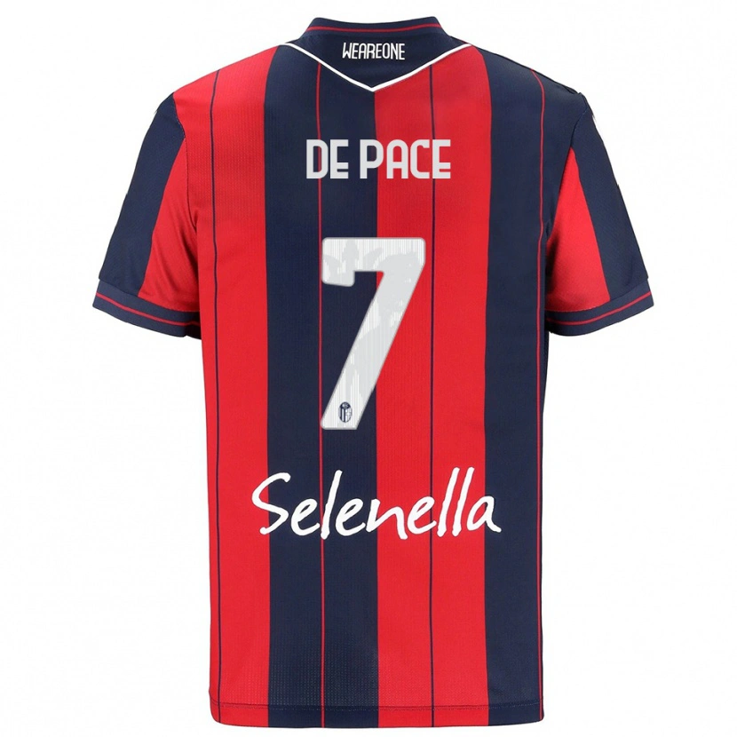 Danxen Women Piervincenzo De Pace #7 Red Navy Home Jersey 2025/26 T-Shirt