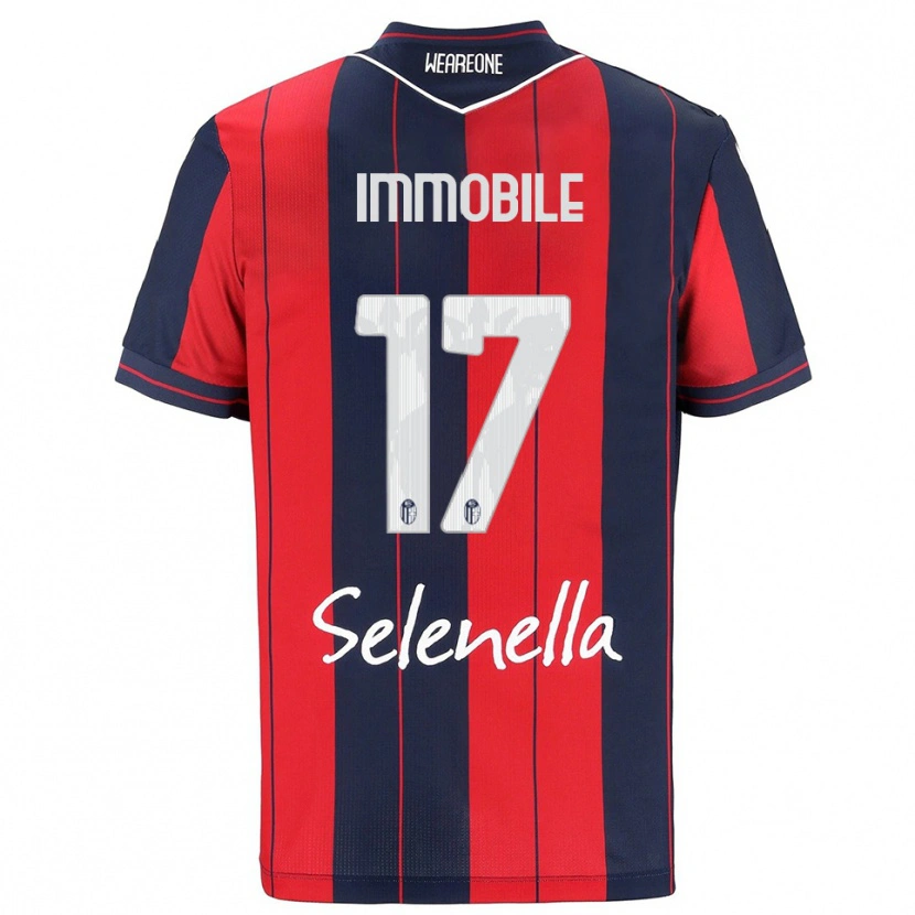 Danxen Women Ciro Immobile #17 Red Navy Home Jersey 2025/26 T-Shirt