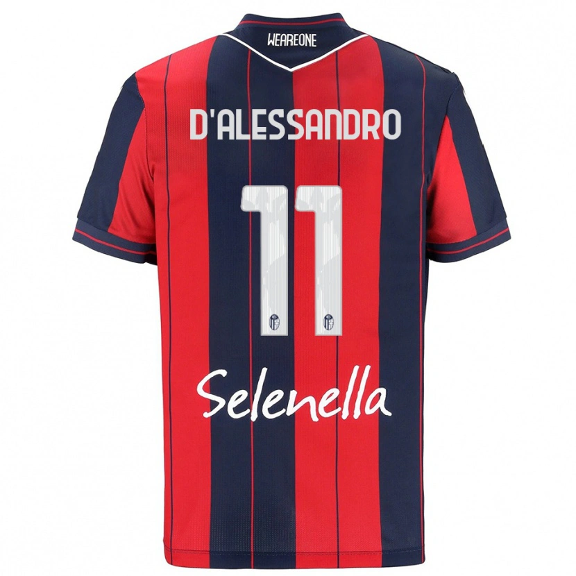 Danxen Women Giuliano D'alessandro #11 Red Navy Home Jersey 2025/26 T-Shirt