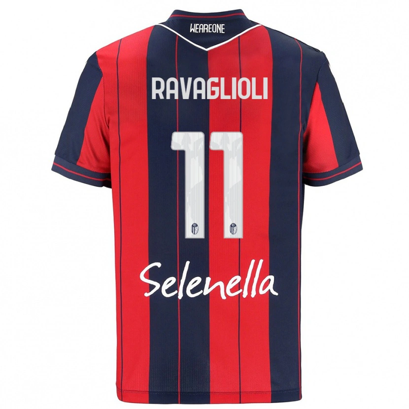 Danxen Women Tommaso Ravaglioli #11 Red Navy Home Jersey 2025/26 T-Shirt