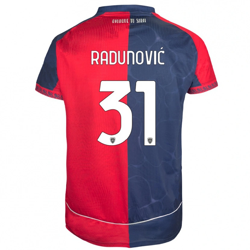 Danxen Women Boris Radunović #31 Red Navy Home Jersey 2025/26 T-Shirt