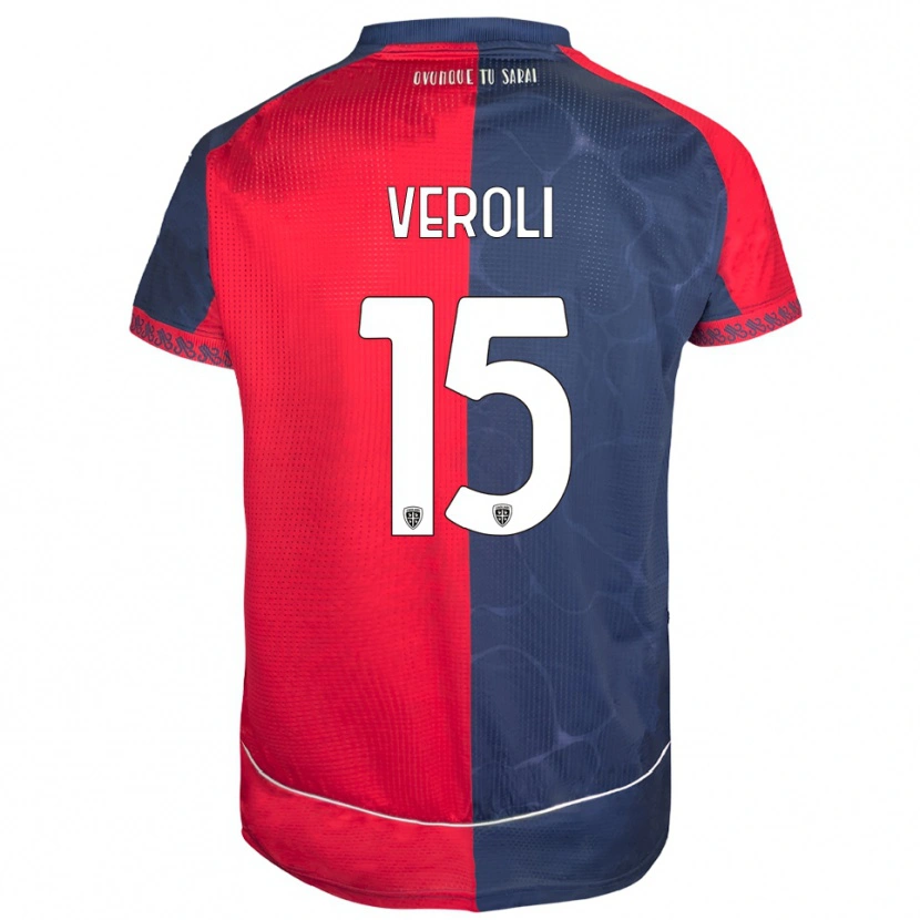 Danxen Women Davide Veroli #15 Red Navy Home Jersey 2025/26 T-Shirt