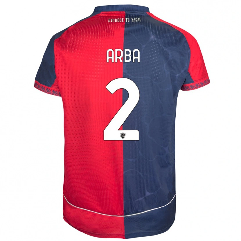Danxen Women Federico Arba #2 Red Navy Home Jersey 2025/26 T-Shirt