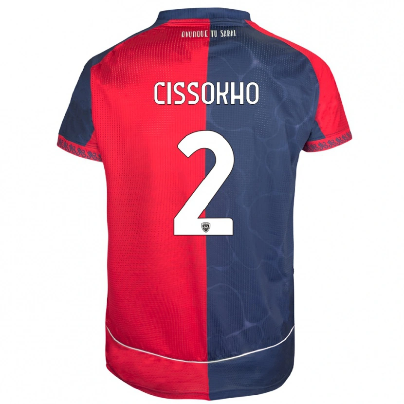 Danxen Women Moussa Cissokho #2 Red Navy Home Jersey 2025/26 T-Shirt