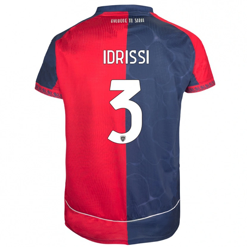 Danxen Women Riyad Idrissi #3 Red Navy Home Jersey 2025/26 T-Shirt