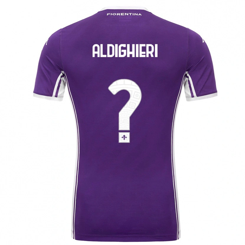 Danxen Women Benedetto Aldighieri #0 Purple White Home Jersey 2025/26 T-Shirt