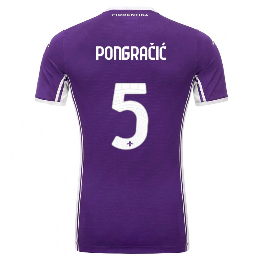 Danxen Women Marin Pongracic #5 Purple White Home Jersey 2025/26 T-Shirt