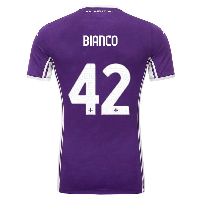 Danxen Women Alessandro Bianco #42 Purple White Home Jersey 2025/26 T-Shirt