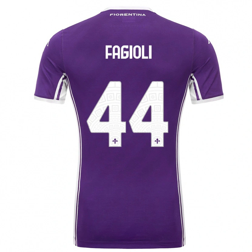 Danxen Women Nicolò Fagioli #44 Purple White Home Jersey 2025/26 T-Shirt