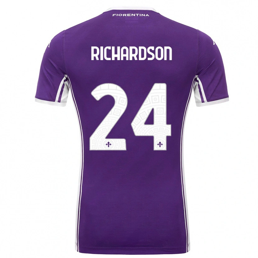 Danxen Women Amir Richardson #24 Purple White Home Jersey 2025/26 T-Shirt