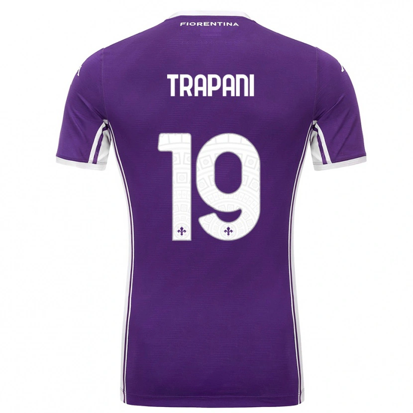 Danxen Women Niccolò Trapani #19 Purple White Home Jersey 2025/26 T-Shirt