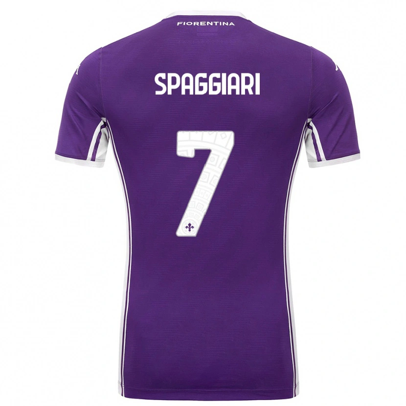 Danxen Women Riccardo Spaggiari #7 Purple White Home Jersey 2025/26 T-Shirt
