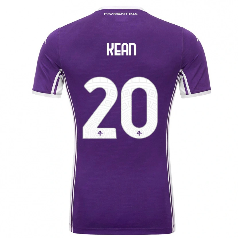 Danxen Women Moise Kean #20 Purple White Home Jersey 2025/26 T-Shirt