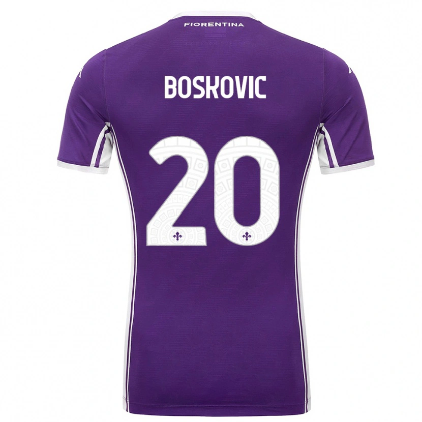 Danxen Women Matko Boskovic #20 Purple White Home Jersey 2025/26 T-Shirt