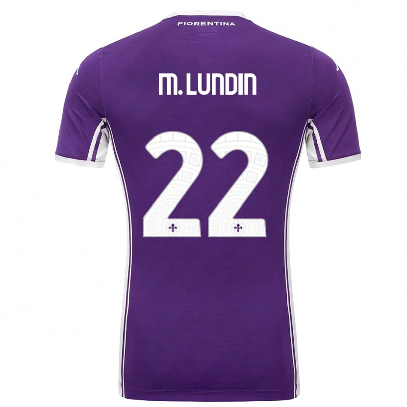 Danxen Women Karin Maria Lundin #22 Purple White Home Jersey 2025/26 T-Shirt