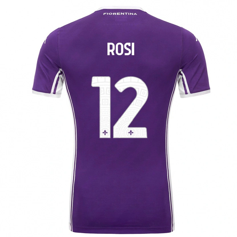 Danxen Women Ettore Rosi #12 Purple White Home Jersey 2025/26 T-Shirt