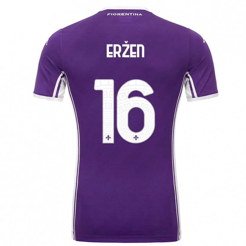 Danxen Women Kaja Eržen #16 Purple White Home Jersey 2025/26 T-Shirt