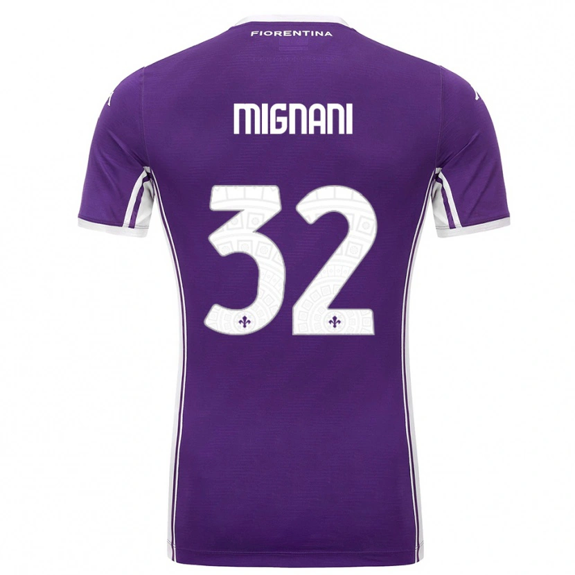 Danxen Women Carlo Mignani #32 Purple White Home Jersey 2025/26 T-Shirt