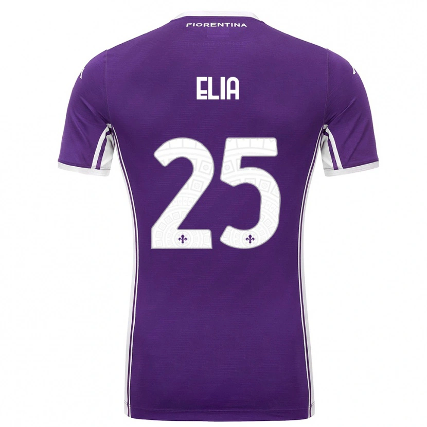 Danxen Women Mirko Elia #25 Purple White Home Jersey 2025/26 T-Shirt