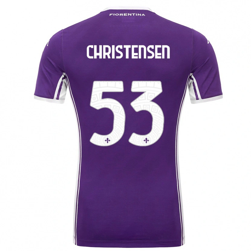 Danxen Women Oliver Christensen #53 Purple White Home Jersey 2025/26 T-Shirt