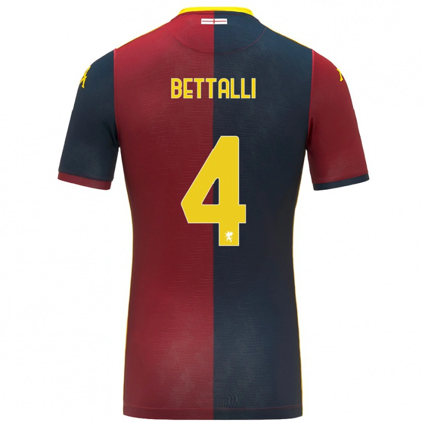 Danxen Women Giorgia Bettalli #4 Red Royal Blue Home Jersey 2025/26 T-Shirt
