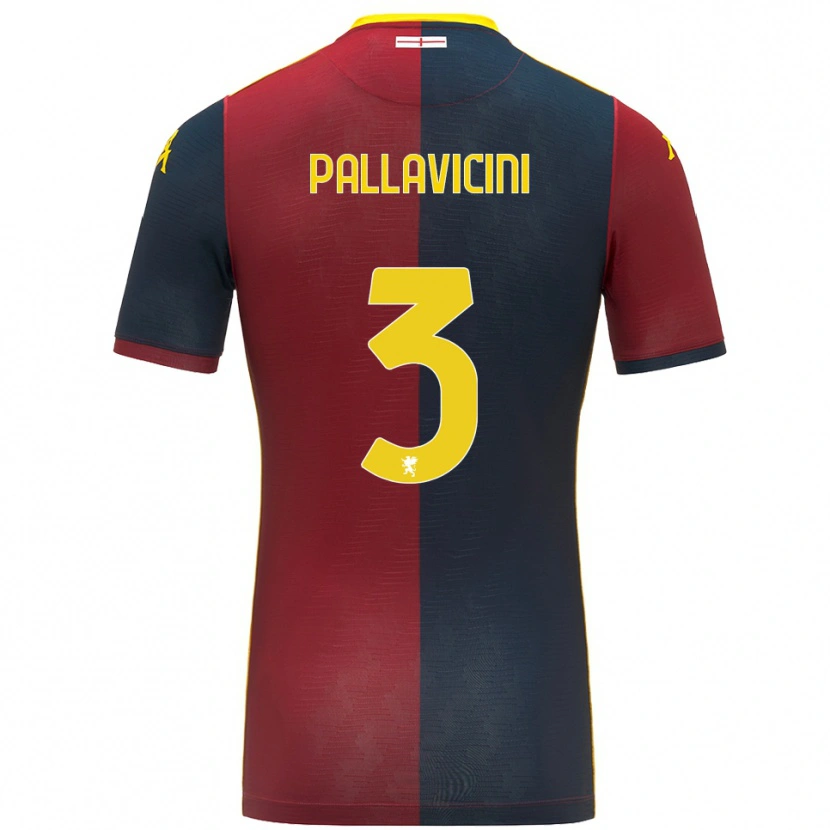 Danxen Women Matteo Pallavicini #3 Red Royal Blue Home Jersey 2025/26 T-Shirt