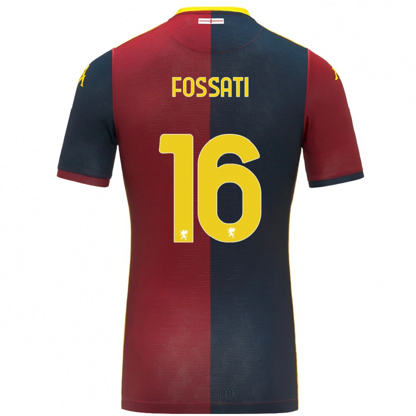 Danxen Women Daniel Fossati #16 Red Royal Blue Home Jersey 2025/26 T-Shirt