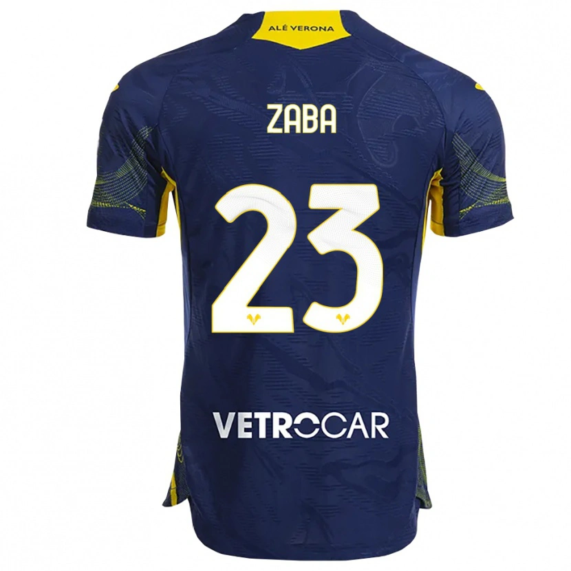 Danxen Women Nelson Zaba #23 Navy Yellow Home Jersey 2025/26 T-Shirt