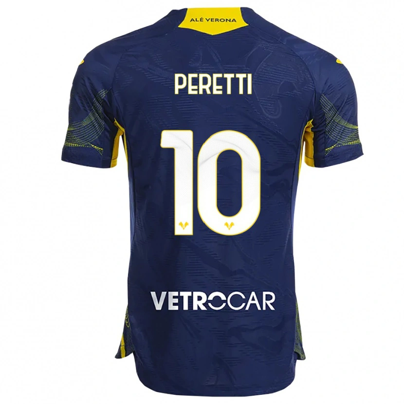 Danxen Women Rachele Peretti #10 Navy Yellow Home Jersey 2025/26 T-Shirt